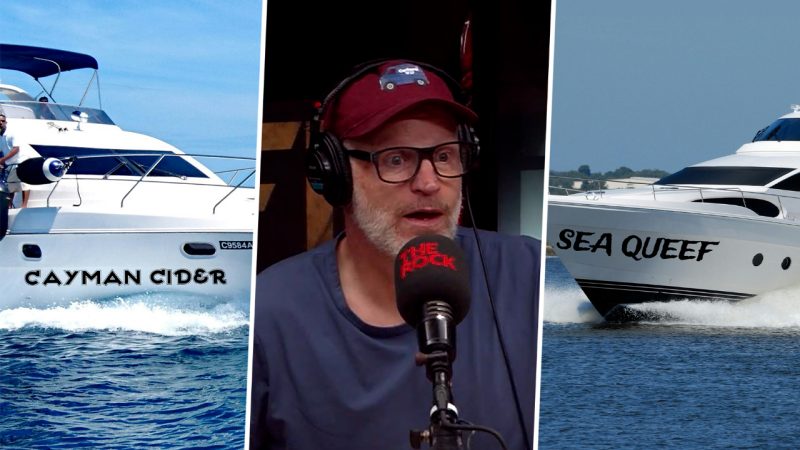 Chum Stain, Cayman Cider & Sea Queef: More crook boat names!
