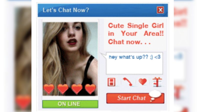 If you've ever wondered, this is what happens when you click 'Hot singles in your area' ads
