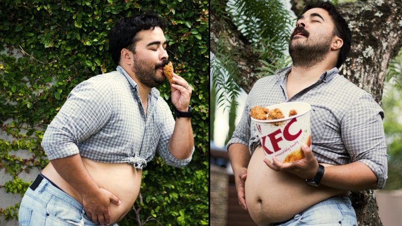 WATCH:  Jim's missus didn't show up for their maternity shoot, so he just did it himself 