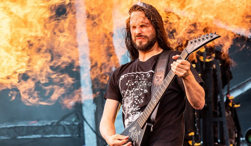 WATCH: Metal guitarist has face burned by pyro flames, returns to finish set like a boss