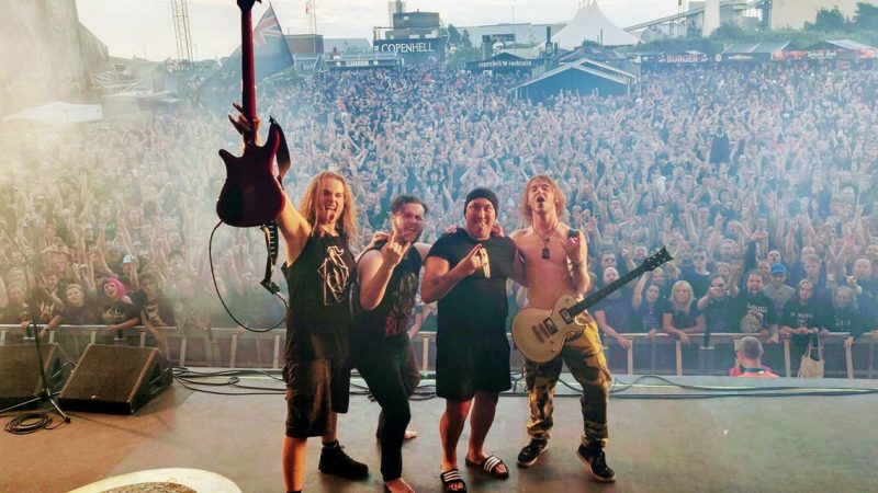 Thousands of Danish heavy metal fans perform haka for Alien Weaponry at festival