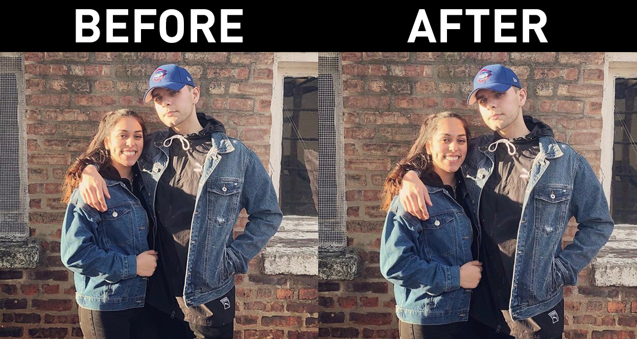 Bloke edits his girlfriend's forehead to look bigger in photos when she pisses him off