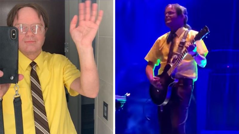 WATCH: Tool's Adam Jones plays gig dressed as Dwight from 'The Office' for Halloween