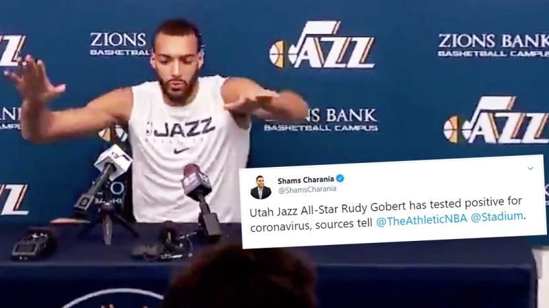  NBA player Rudy Gobert has coronavirus, two days after 'jokingly' touching reporters' mics