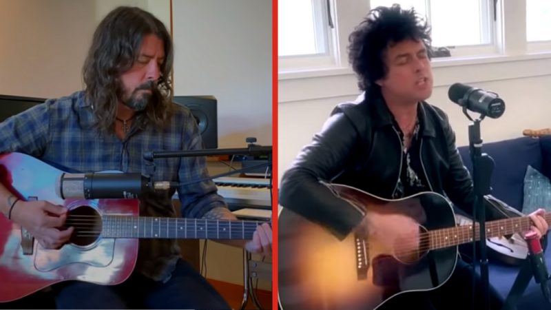 WATCH: Dave Grohl and Billie Joe Armstrong’s live living room performances