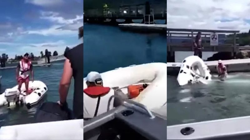 Silly old boomer rams and sinks his own boat in wild boat-rage incident in Tairua 