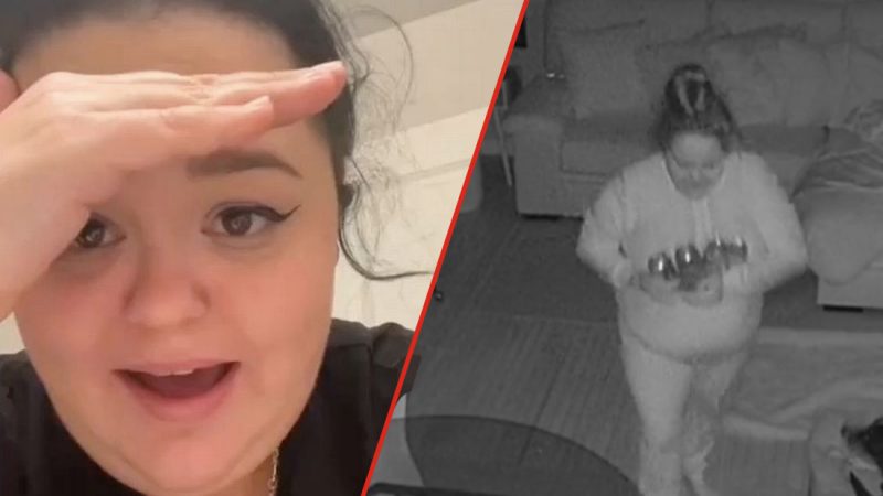 WATCH: Woman goes viral after house cameras catch her bizarre sleep walking