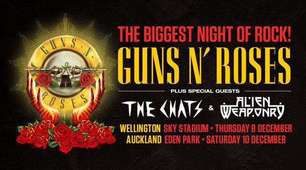 The Rock presents Guns N' Roses New Zealand 2022 Tour