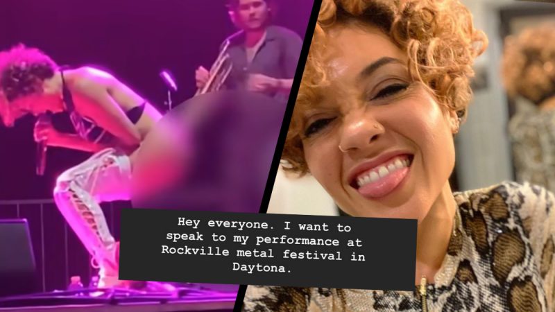 Brass Against singer Sophia Urista apologizes for peeing on fan