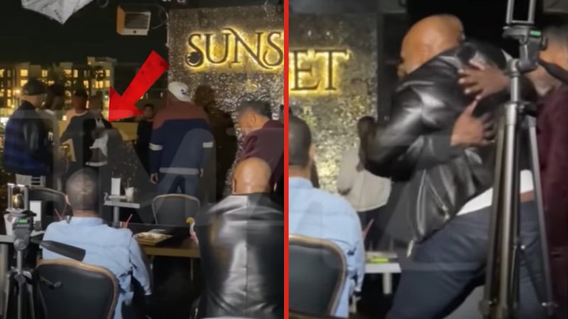 Bloke challenges Mike Tyson to a fight in a bar, pulls gun on him 