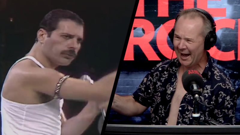 Rog attempts to lead Freddie Mercury's Live Aid performance with listeners
