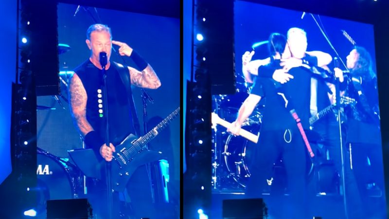 WATCH: Metallica group hug on stage after James Hetfield opens up about insecurity 