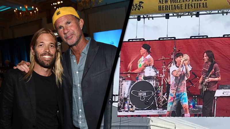 WATCH: RHCP pay tribute to Taylor Hawkins at New Orleans Jazz Festival