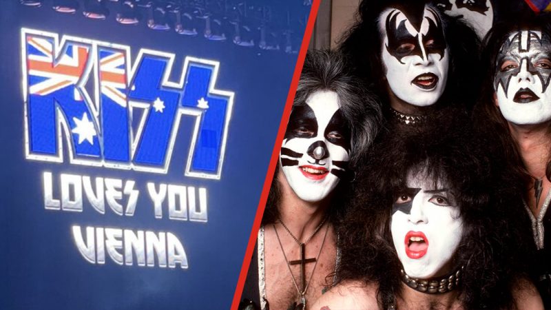 KISS screwed up and showed the Aussie flag at an Austrian show