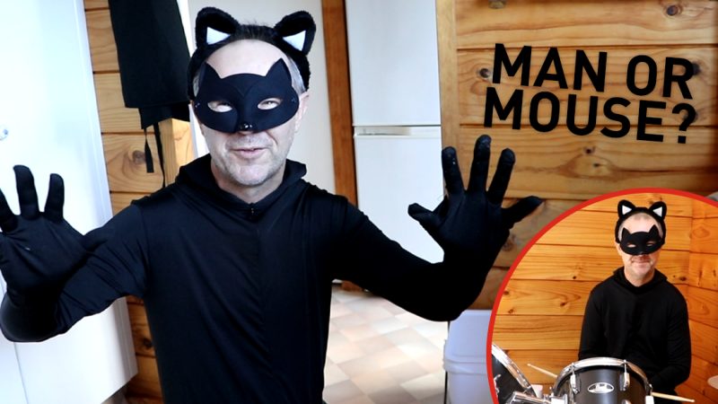 Man or Mouse: Rog dresses up as a cat to try and catch the mice at Intern Mitch's flat