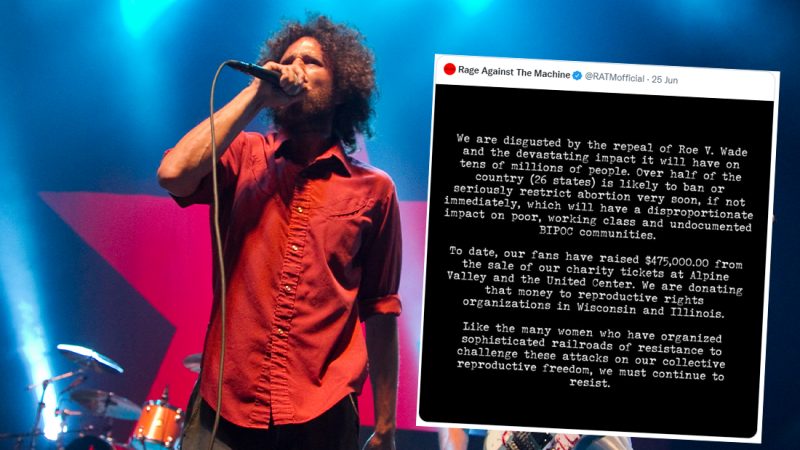Rage Against The Machine donate $475,000 to reproductive rights groups
