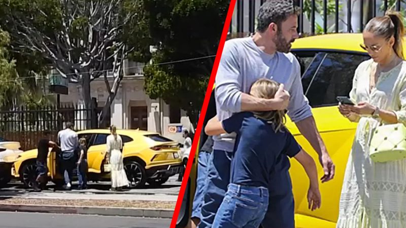 WATCH: Ben Affleck's 10-year-old son backed a $200,000 Lambo into a BMW