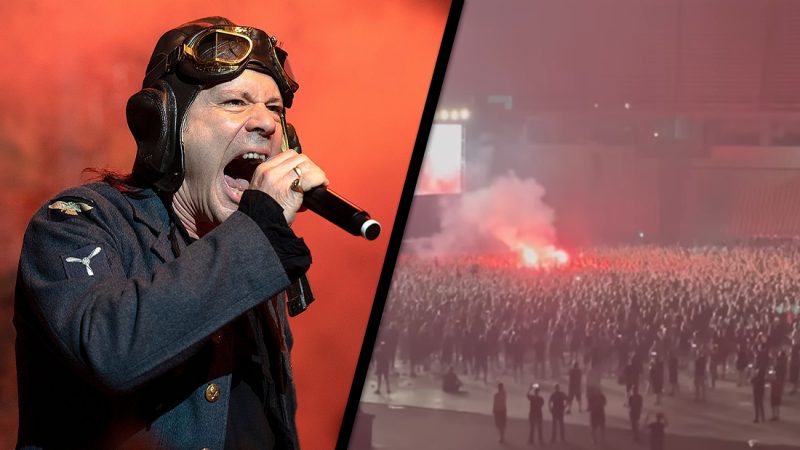 WATCH: Bruce Dickinson blasts fan who lit a flare at Iron Maiden show