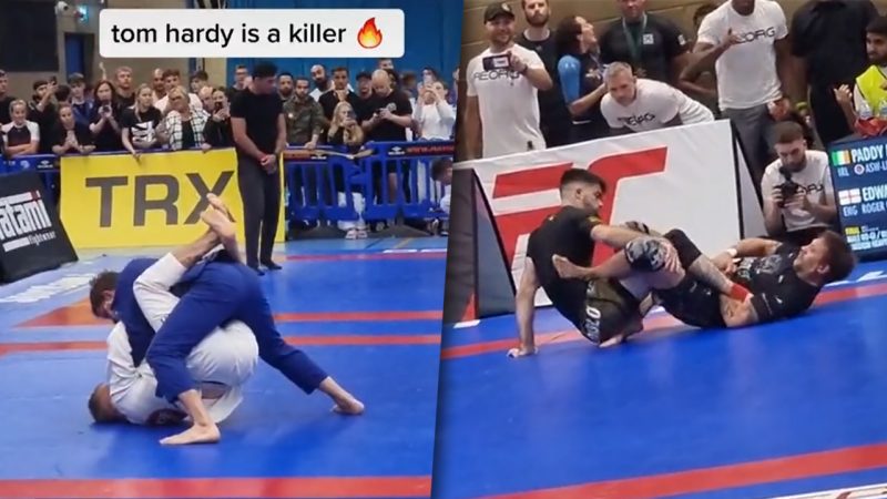 WATCH: Tom Hardy makes army vet tap out and won two gold medals at a jiu-jitsu tournament