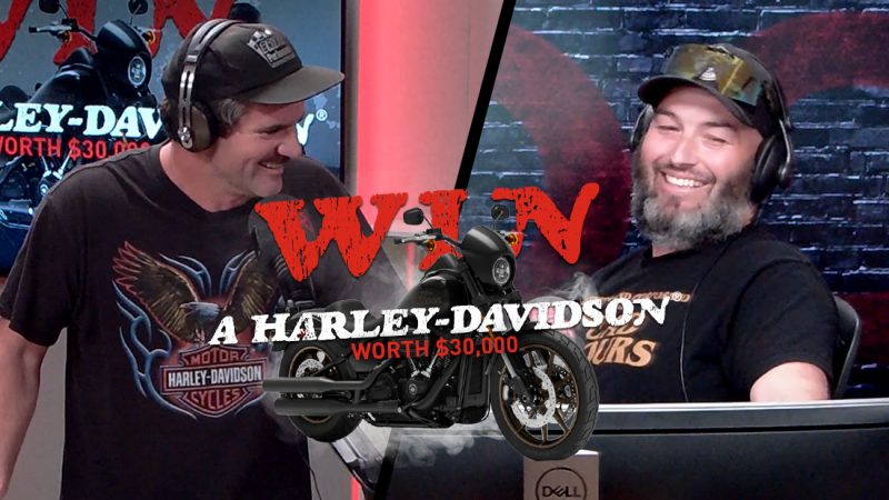 Jay & Dunc call Nick, the winner of the $30K 2021 Harley-Davidson Motorcycle