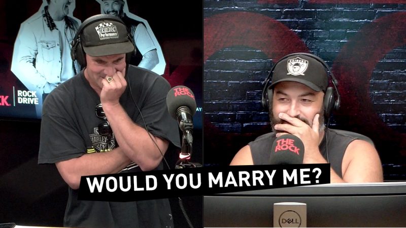 "would you marry me?' Listener Josh proposes live on the radio