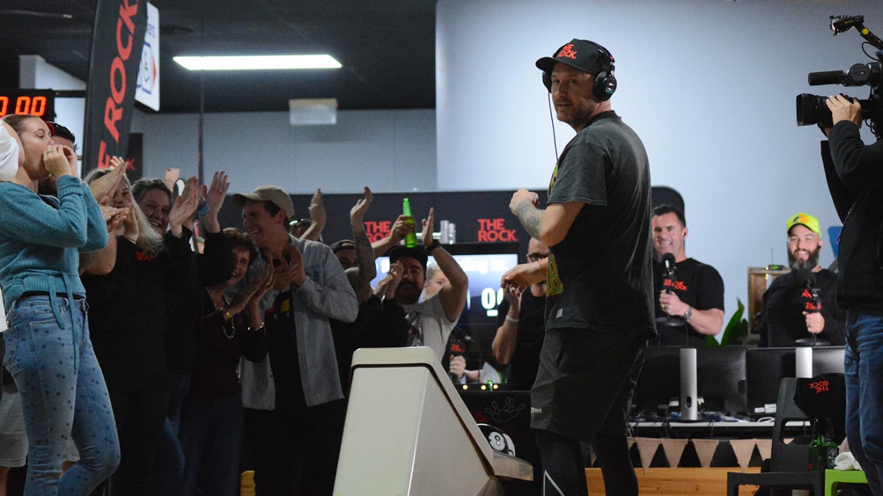 The moment Bryce completed 58 hours of bowling and found out he raised over $315,000 for charity