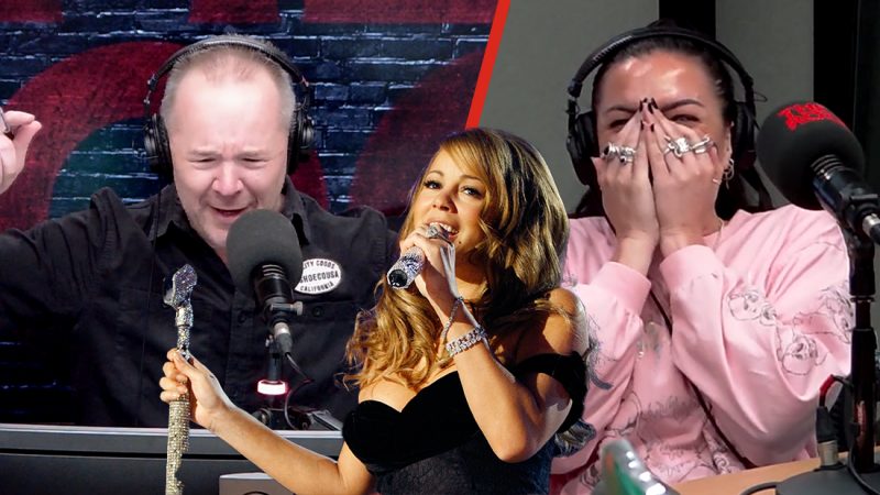 Rog tries to hit Mariah Carey's whistle tone note