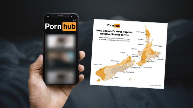PornHub reveals each NZ region’s most popular search terms