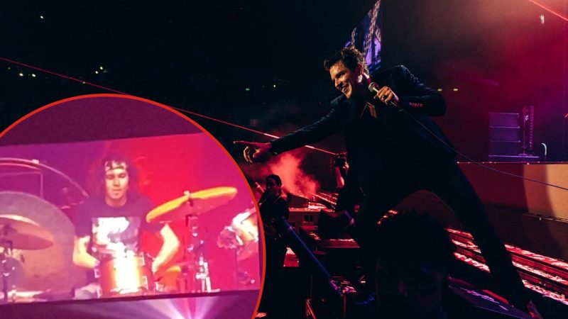 WATCH: The Killers’ pull Wellington fan onstage to play drums during Auckland show