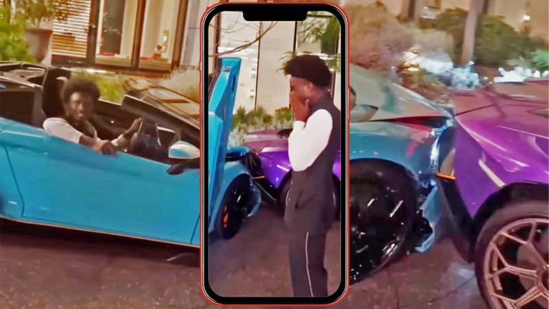 ‘Can’t park there brah’: Perth valet driver crashes billionaire's Lamborghinis in hotel carpark