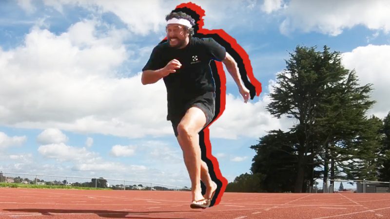 WATCH: How-to-Dad breaks Guinness World Record for fastest 100m sprint in jandals