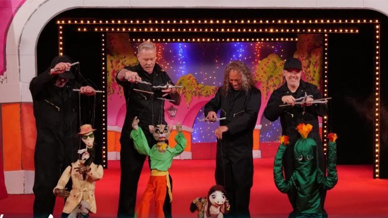 Watch Metallica try to master actual puppets on Jimmy Kimmel Live