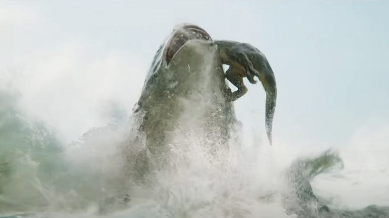 Brutal new trailer for ‘Meg 2’ shows what happens when a megalodon shark takes on a dinosaur 
