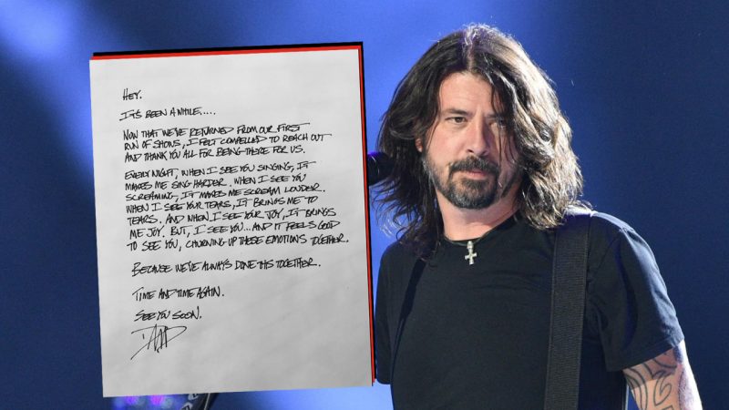 Dave Grohl shares thank you note to Foo Fighters fans for ‘being there’ for them