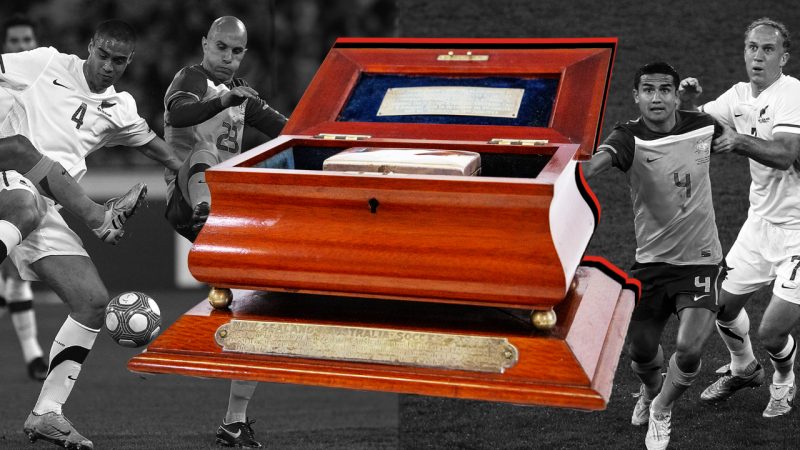 New Zealand and Aussie football teams to play for a fabled box of hundred-year-old cigar ashes