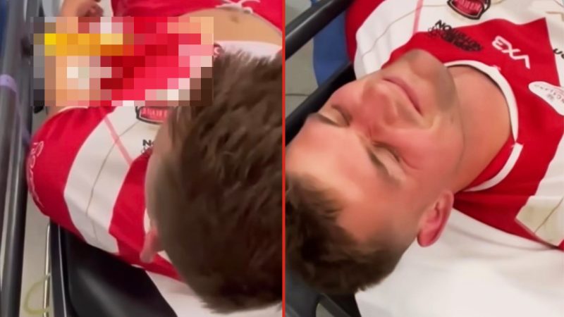 UK rugby lad gets impaled by sideline flagpole and there’s footage to prove he's a tough bugger