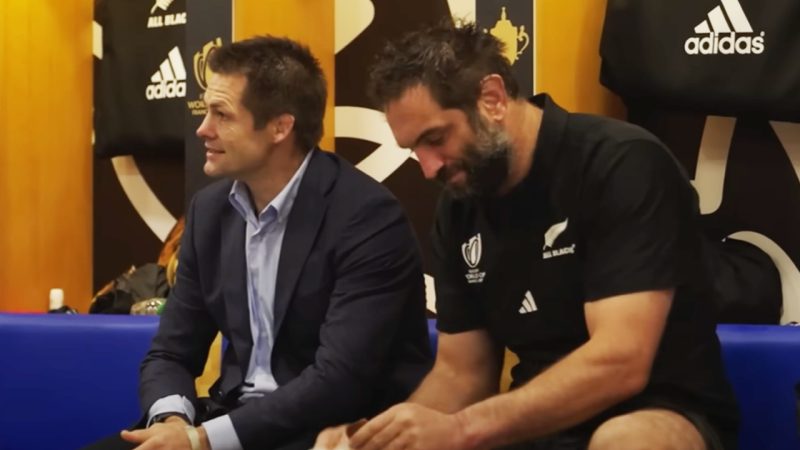 WATCH: All Blacks forward pack pick up and move parked Land Rover blocking their bus