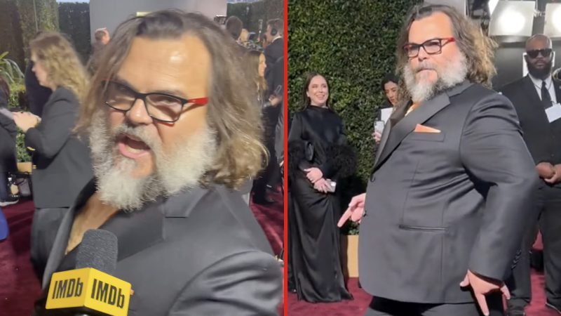 Jack Black's interviews on the Golden Globes red carpet almost make awards shows watchable