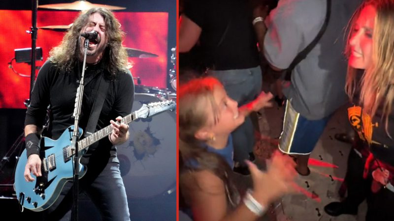 'Raised well': Kiwi girl rips into 'Monkey Wrench' with mum at Foo Fighters' Wellington gig