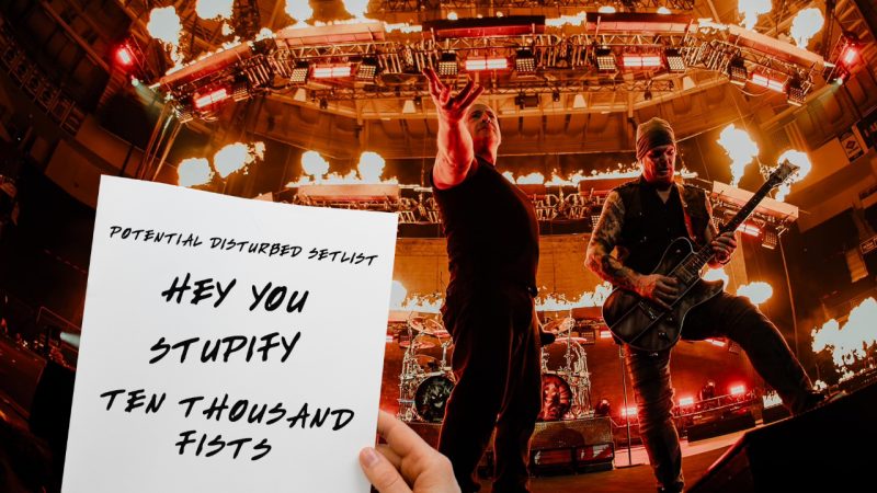 Here’s a potential full setlist for Disturbed’s Auckland show this Friday